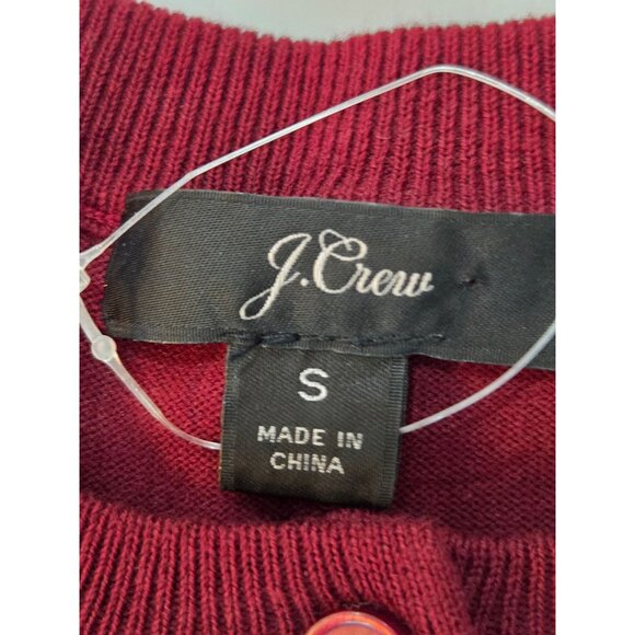 NWOT J. Crew Sequin Floral Embroidered Jackie Cardigan Small Red Unique Elegant - Picture 8 of 11